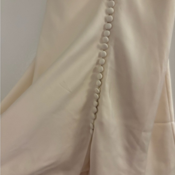 Meshki Cream Strappy Backless Dress - bridal with beautiful details - Picture 6 of 9